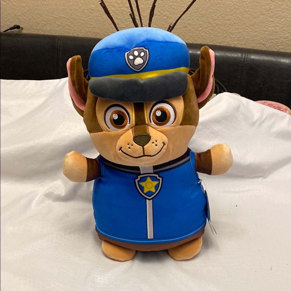 Paw Patrol (chase) Blue and Brown Plush Toy with Cap